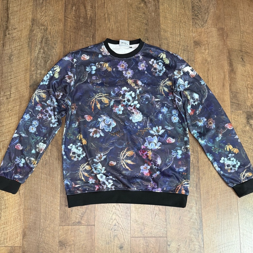 Floral Print Men's Sweater